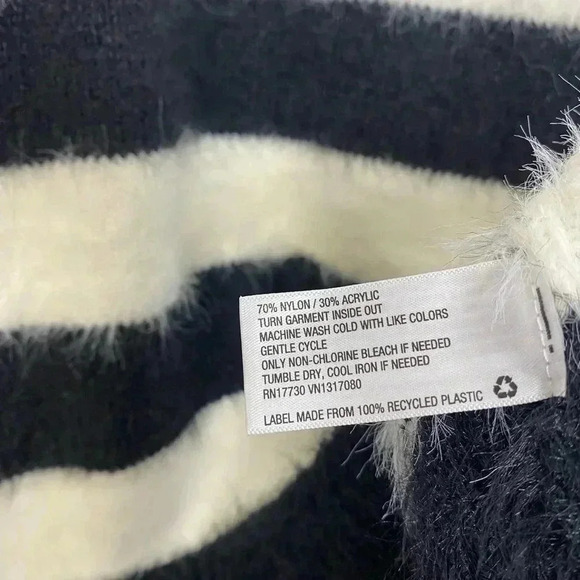 A New Day Fuzzy Striped Crewneck Sweater - Picture 5 of 5